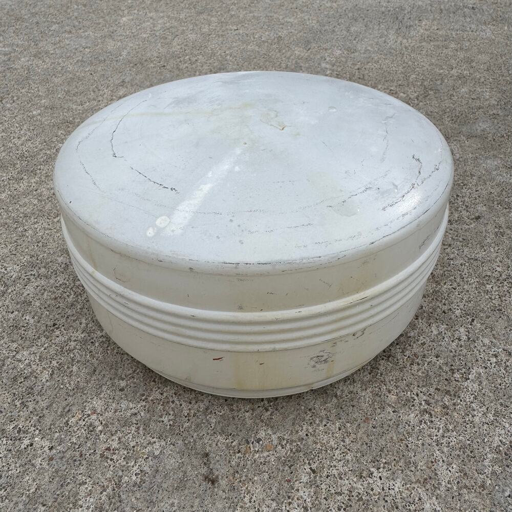 VTG MCM Art Deco Frosted Glass Ceiling Light Shade Frosted Glass 5.75” Fitter